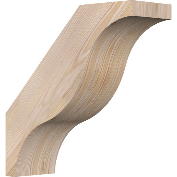 Ekena Millwork 5 1/2"W x 16"D x 16"H Funston Smooth Knee Brace, Douglas Fir BRC06X16X16FST00SDF - main